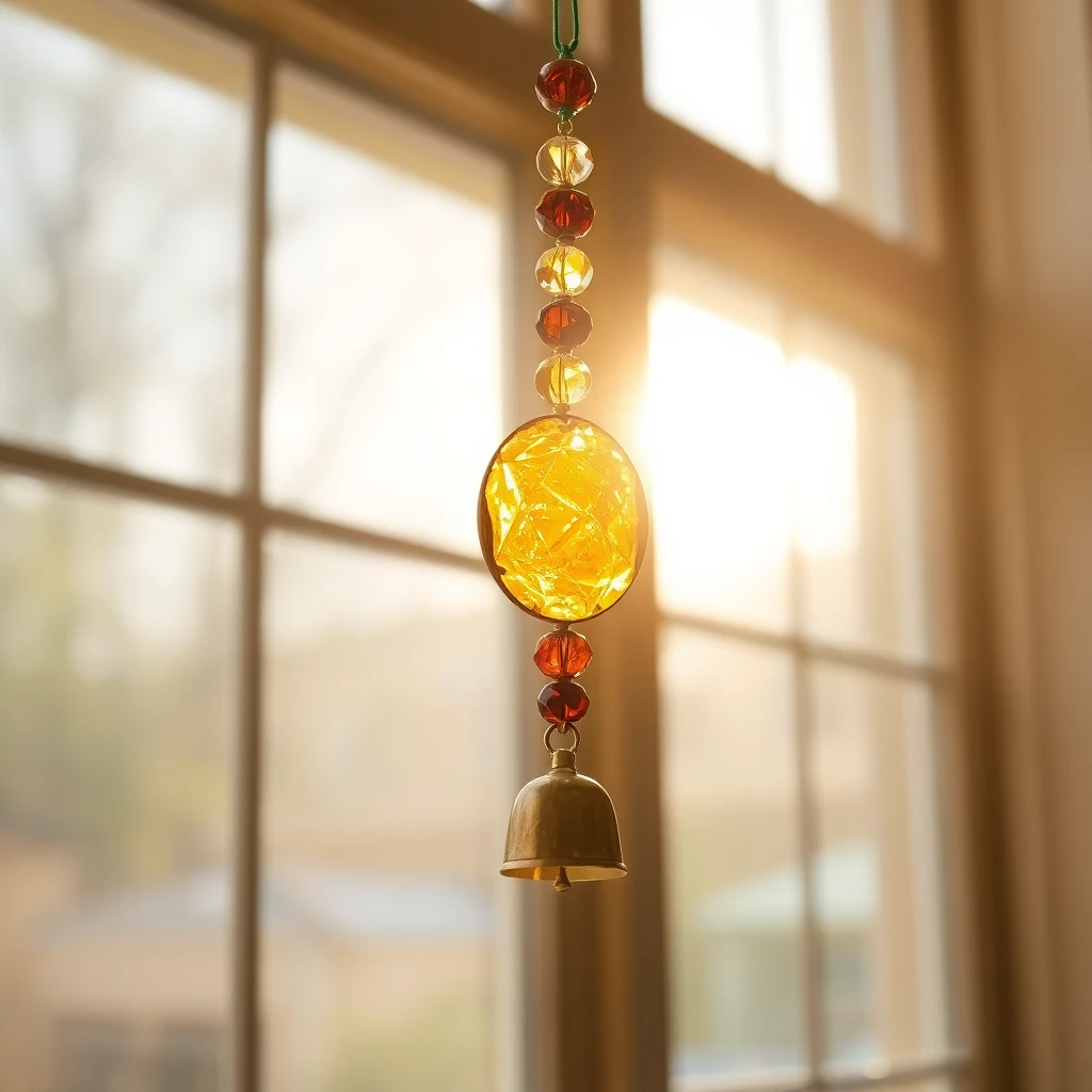 Amber Glass Suncatcher